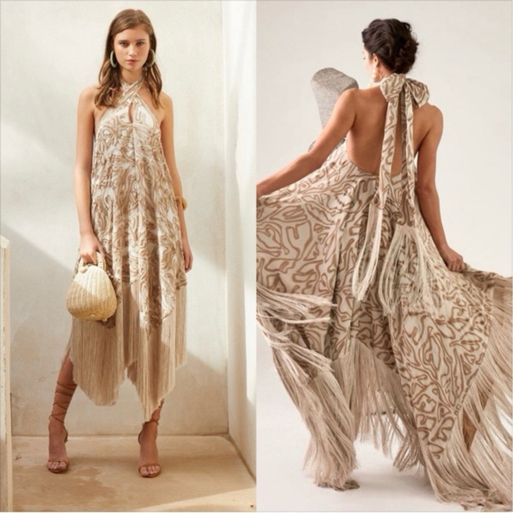 NWOT Cult Gaia Ali Fringe dress size Large